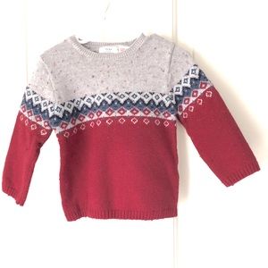 Zara baby - Colorblock knit sweater 🧶
